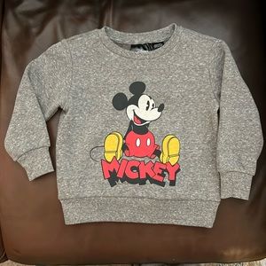 Toddler Boys' Disney Mickey Mouse Solid Pullover Sweatshirt